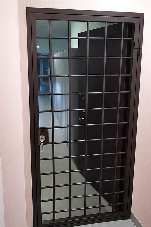 Коричневая бронедверь